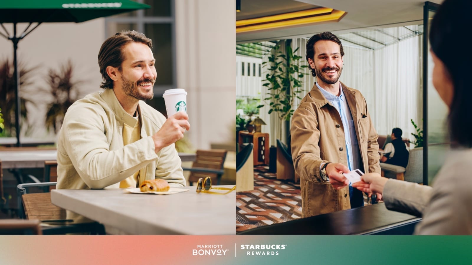 Marriott Bonvoy and Starbucks Rewards - Landing Page